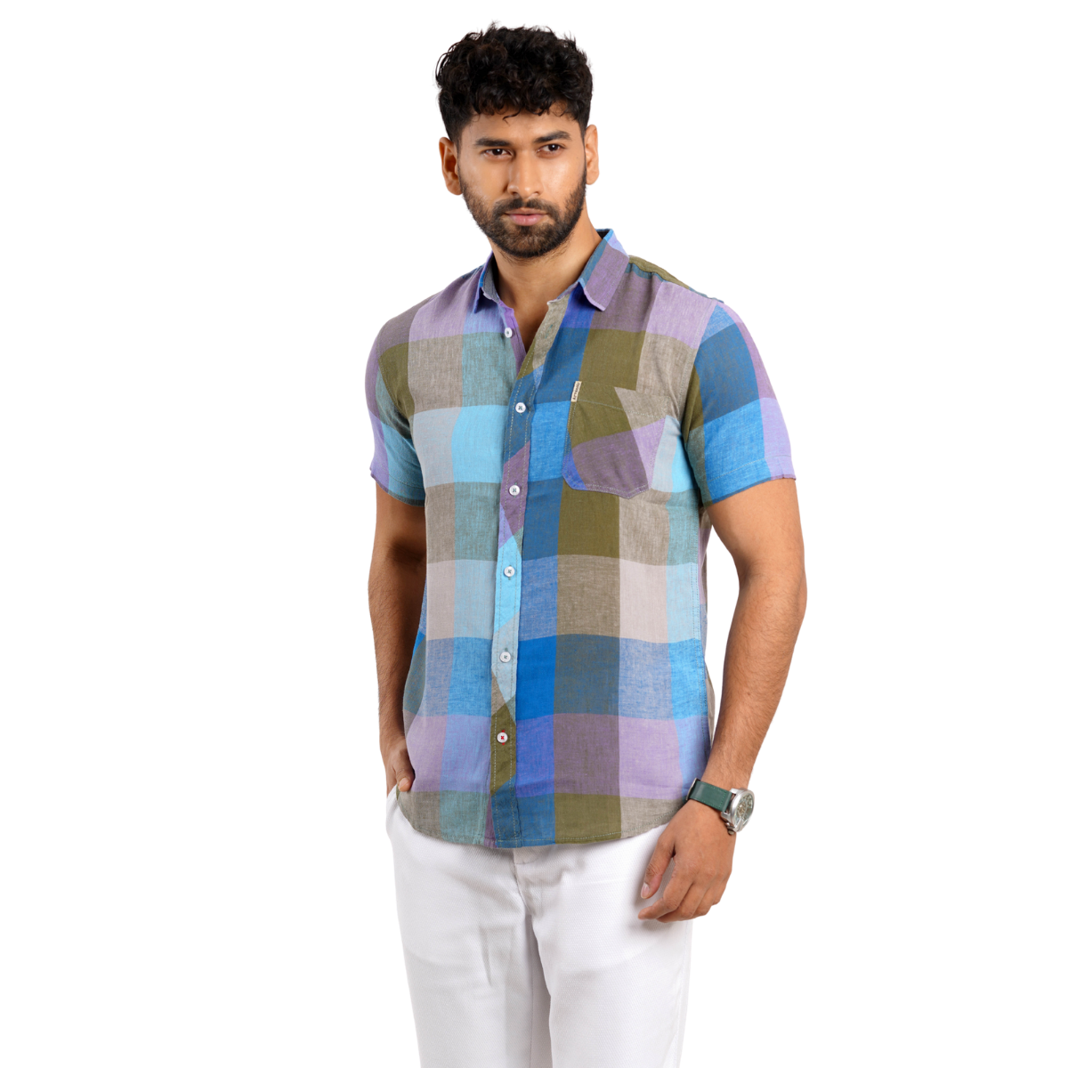 Valenor European Linen Check Shirt