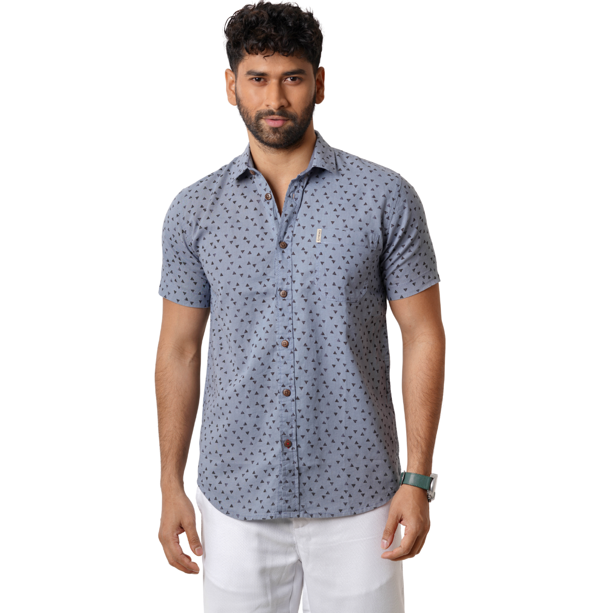 Northline Linen Printed Shirt