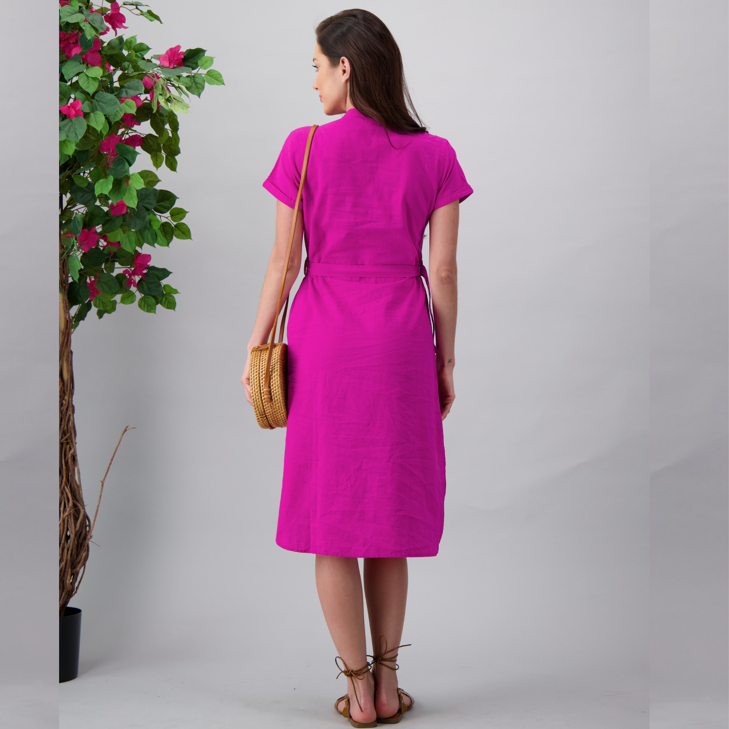 Amélie en Lin – Vivid Fuchsia