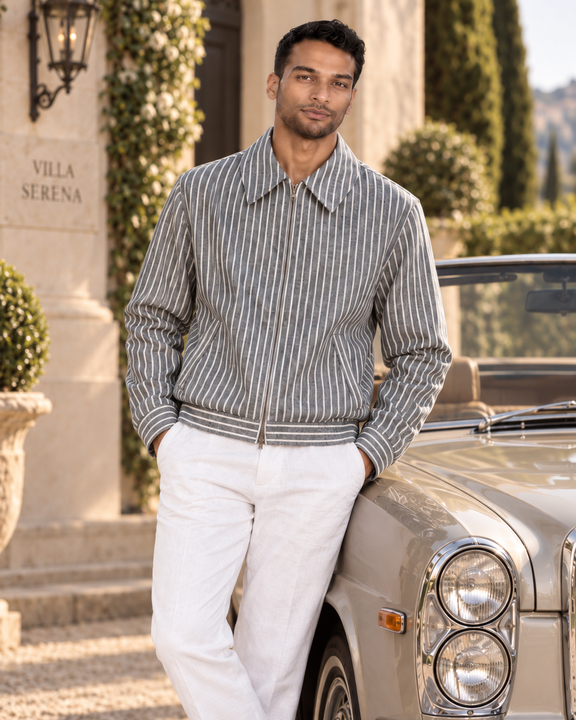 Montclair Linen Harrington Jacket