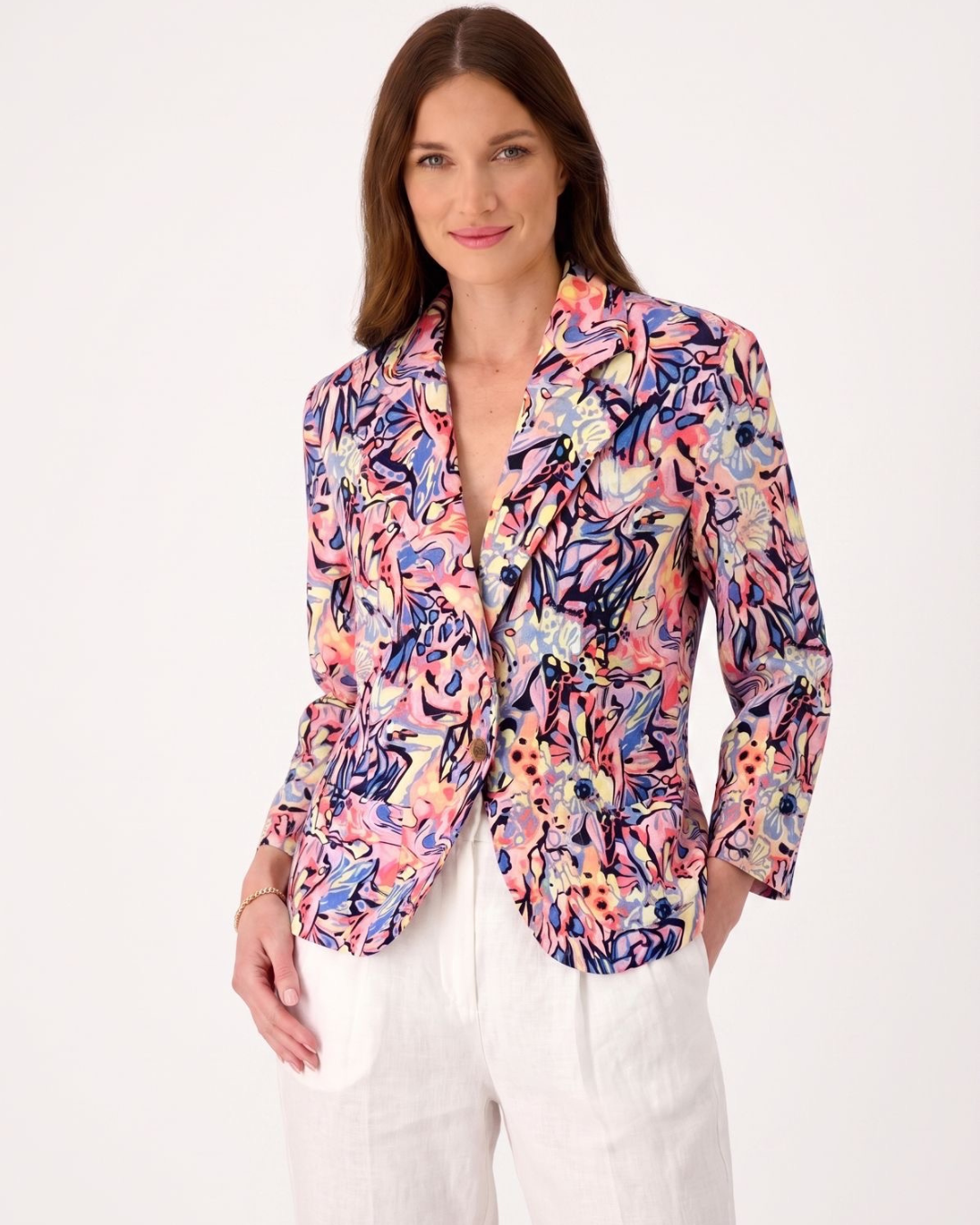 La Vie en Fleurs Linen Blazer