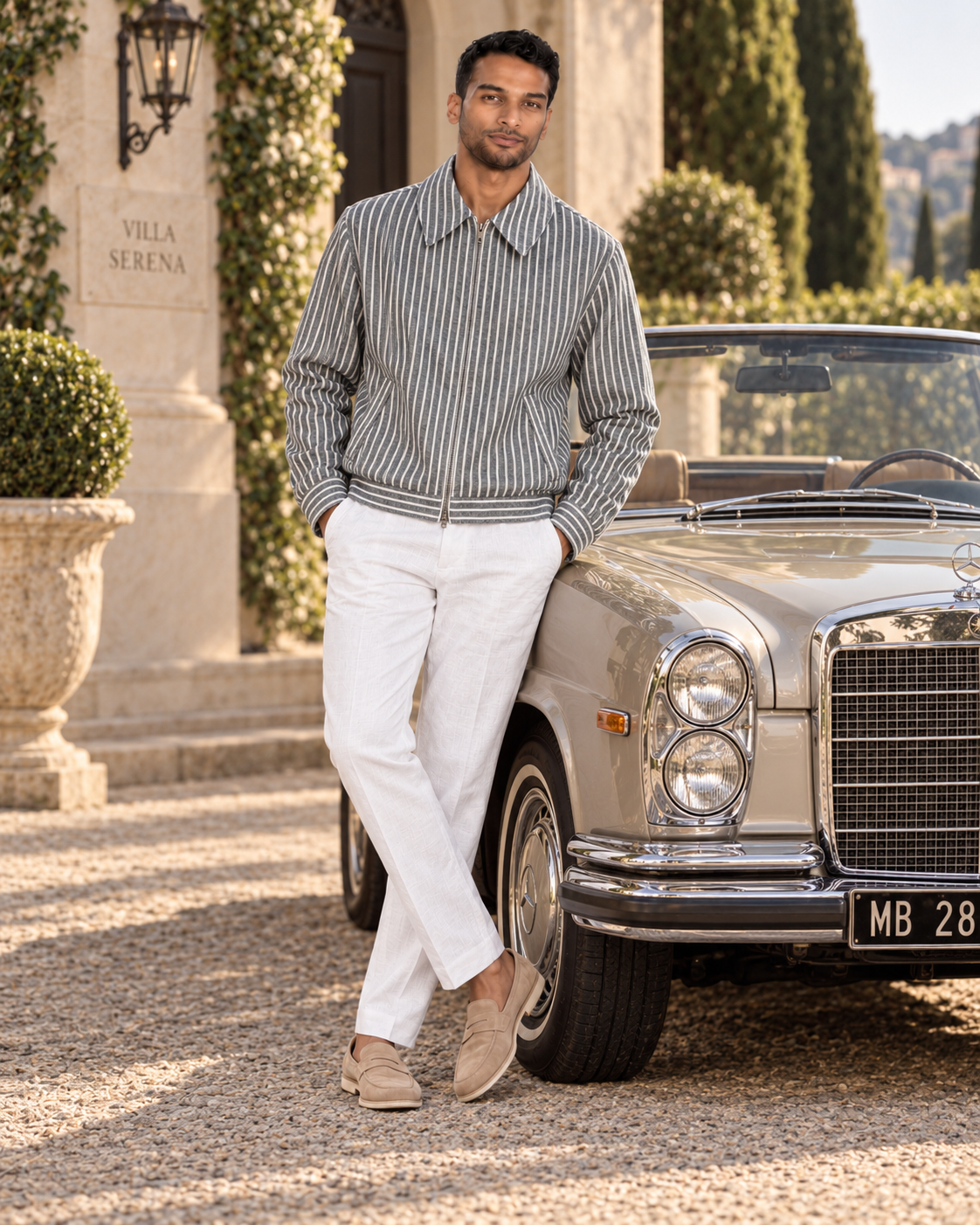 Montclair Linen Harrington Jacket